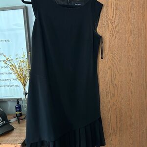 White House Black Market Elegant Black Midi Dress